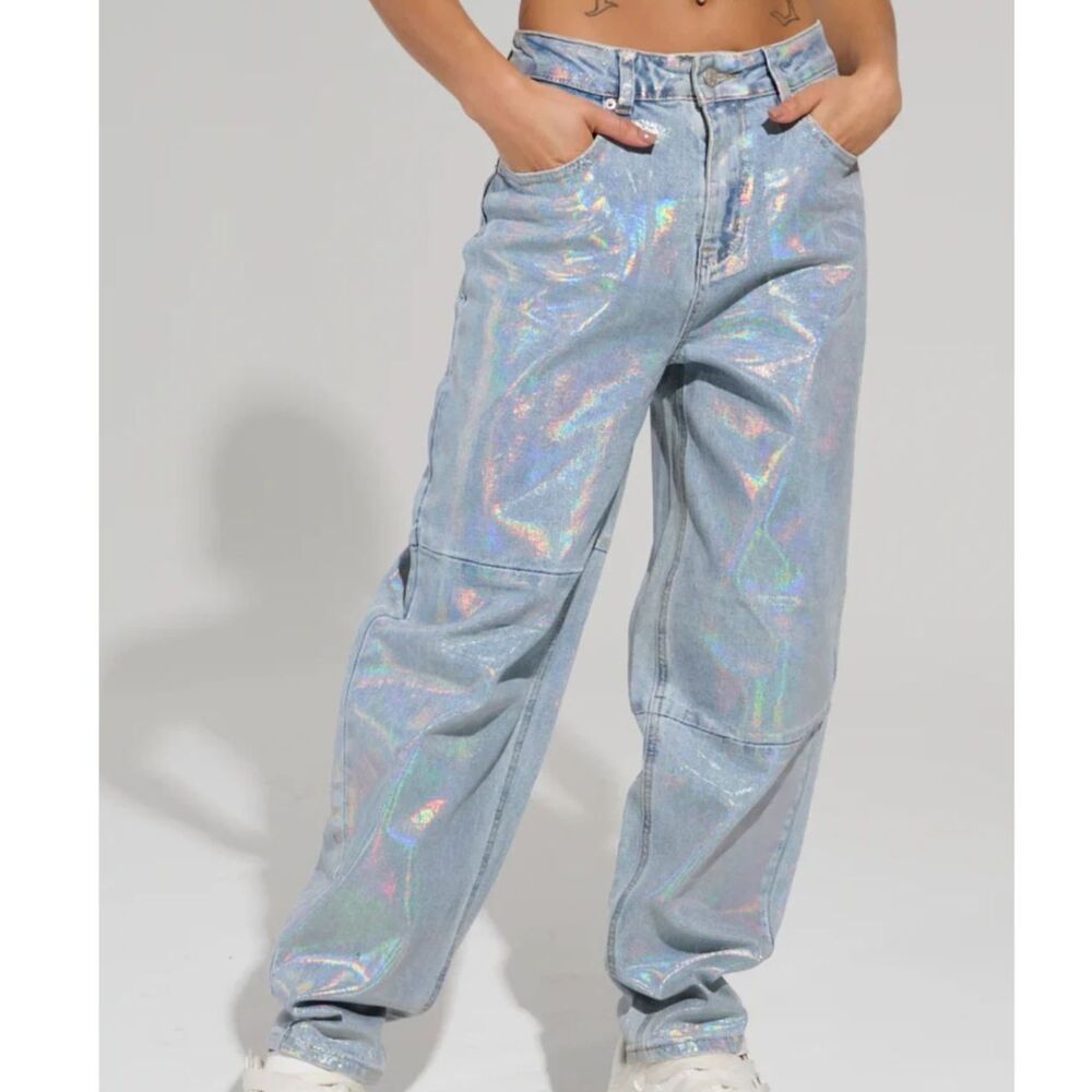 Akira rainbow chrome jeans